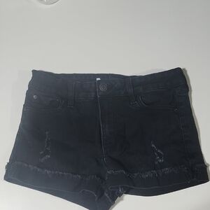 Black Denim Women's Shorts